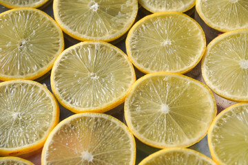 lemon slices background © Hanif