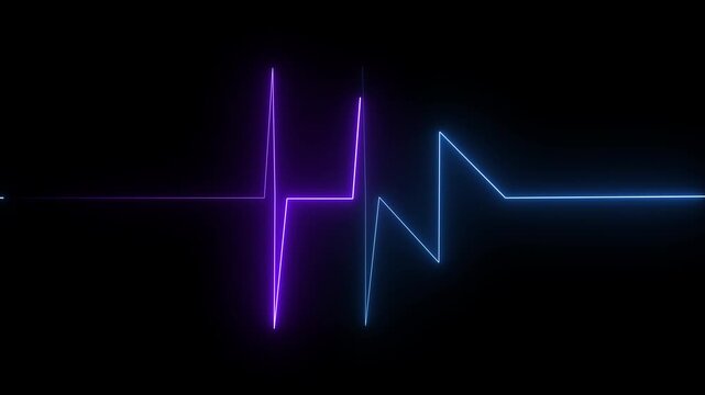 A heartbeat icon animation pulses in rhythm, expanding and contracting smoothly, mimicking the steady beat of a heart, with each pulse gradually fading and reappearing.Motion Graphic.
