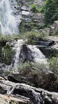 Sairung la-ong dao waterfall is acclaimed as one of the largest and most magnificent waterfalls hidden deep within the forests of the south, located in kapoe district, ranong province, thailand.