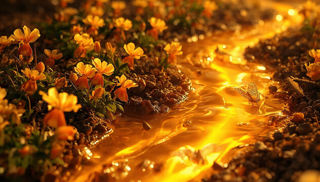 fire in the woods