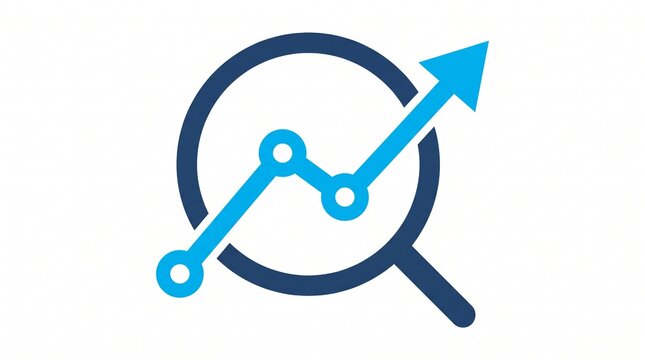 Data analytics search icon