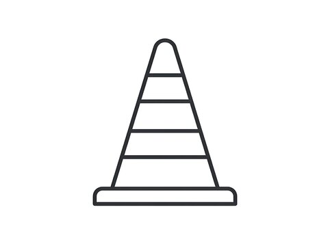 Simple traffic cone illustration