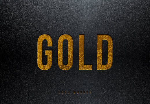 Luxury Gold Foil Logo & Text Effect
