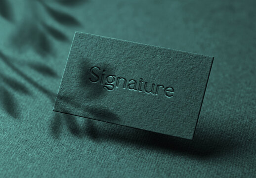 Blind Deboss Logo Mockup