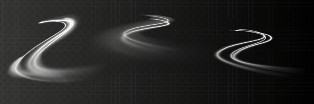 City road car light trails motion background. Illustration of light ray, stripe line with white white light, speed motion background