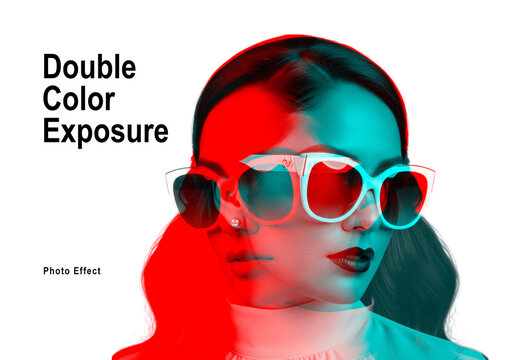Double Color Exposure Photo Effect