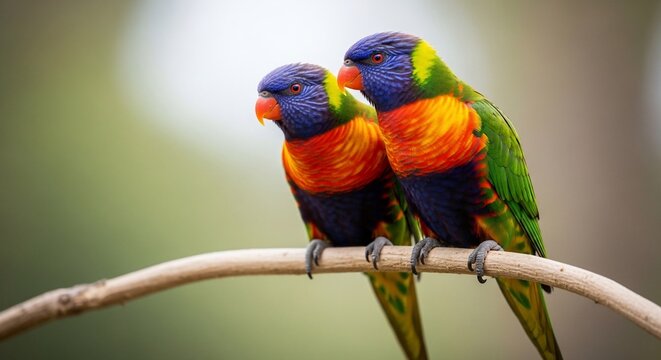 Emerald and Sapphire Whispers: A Sun-Dappled Perch