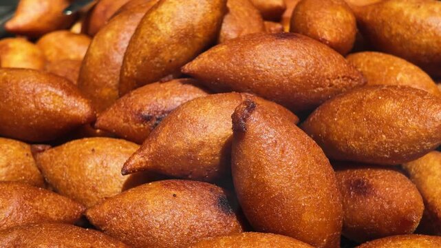 a traditional Turkish dish also known as stuffed meatballs or Kibbeh