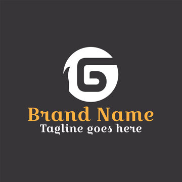 DG or GD letter logo. G letter in negative space. Fully vector file. CMYK color mode. Editable color, Free font used. Easy to download.