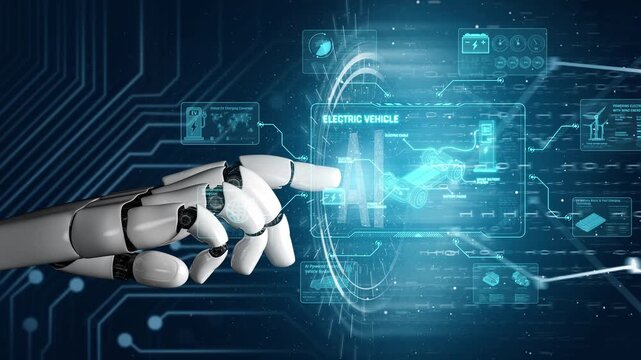 AI supports electric vehicle design by managing power systems, optimizing battery efficiency, enabling smart charging, and integrating renewable energy data Marrow