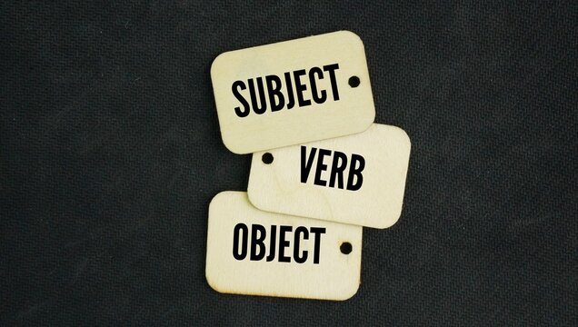 Word subject verb object or SVO. the standard sentence structure in the English language
