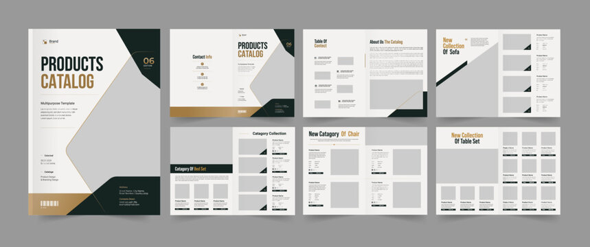  Product Catalog Design, Product Catalog Layout for Business Presentation