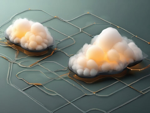 Hybrid cloud observability network with clear copy space