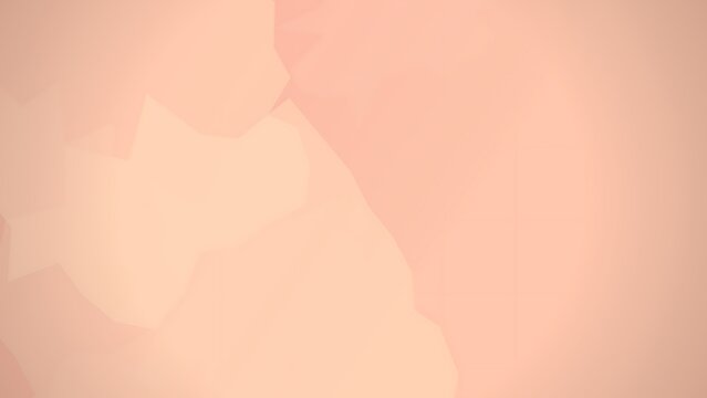Abstract soft peach color background with geometric polygon shapes