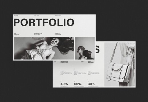 Portfolio Presentation Template Design Layout