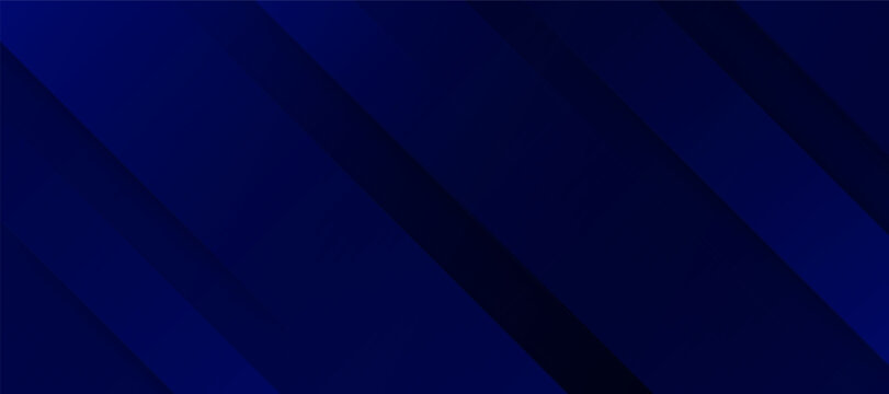 Abstract dark blue background with dynamic diagonal stripes and geometric lines for modern corporate design