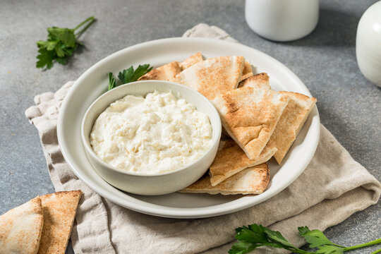 Savory White Homemade Whipped Feta Cheese Dip