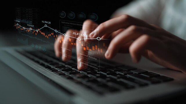 Data analytics dashboard with charts, indicators, and performance metrics, reveals trends, data analytics drives growth, supports insight, and data analytics improves decisions. Marrow