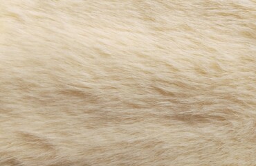 Soft Creamy Off-White Faux Fur Fabric Texture Background © Putu