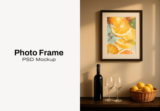 Elegant Kitchen Decor Mockup PSD