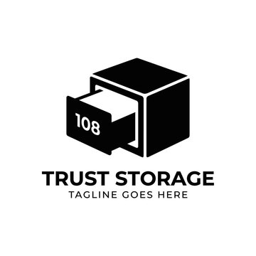 Isometric safe box icon representing secure storage and organization solutions.