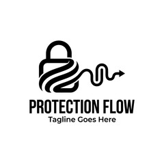 Fototapeta premium Functional graphic combining safety and movement to symbolize secure data transfer and protection.