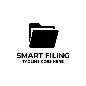 Professional vector graphic of stacked office folders representing organization, archives, and efficient data storage.