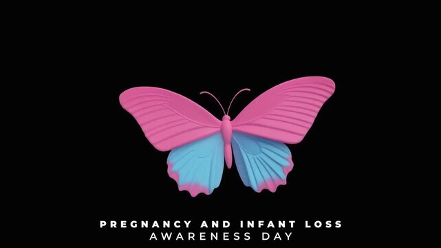 Pregnancy and Infant Loss Awareness Day Compassionate Support for Families Facing Pregnancy Loss. Animation Video.