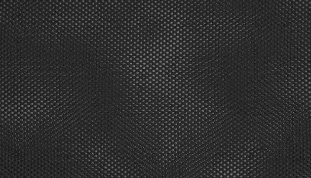 Dark gray mesh fabric texture with geometric chevron pattern. Breathable textile background for sportswear, fashion, upholstery and creative design.