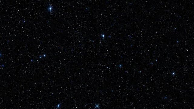 A vast starry night sky filled with numerous bright stars and distant galaxies