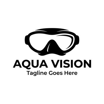 Bold scuba mask icon representing underwater exploration and marine adventures.