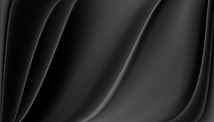 Fototapeta premium luxury black background elegant modern composition combined with gray gradient and waves flowing with a calm visual rhythm