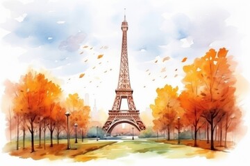 Obraz premium Tower architecture building autumn.