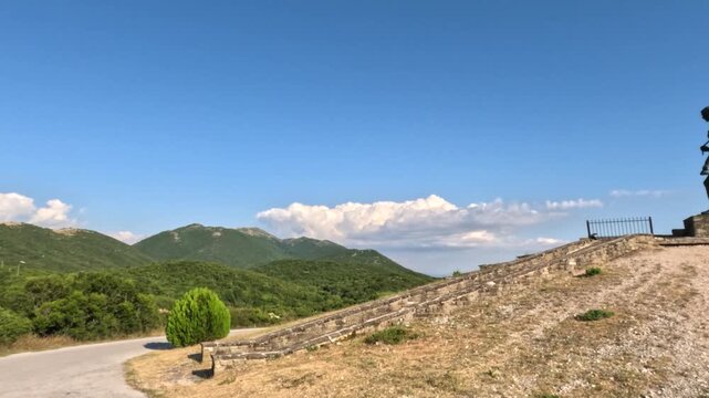 The Woman of Pindus Monument in Zagorochoria Greece, War Memorial Statue Honor to Women Contribution in War