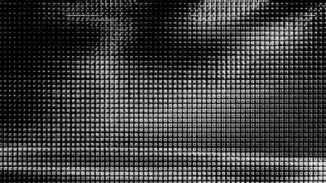 4K abstract halftone dot texture background. Digital grunge glitch overlay and animated textured video effect.