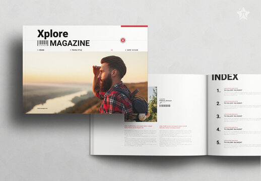 Travel Magazine Landscape Template