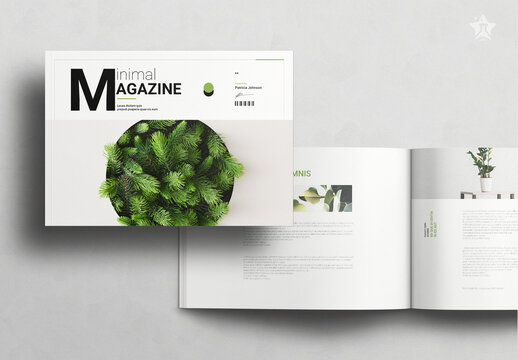 Minimal Magazine Landscape Layout