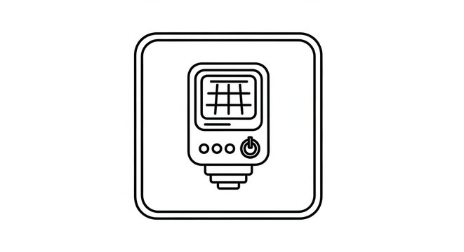 light meter icon, photography tool