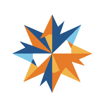 Abstract Starburst Geometric Design
