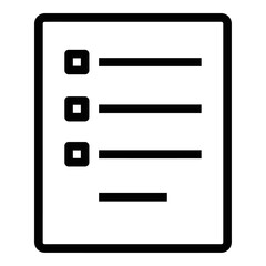 Fototapeta premium Summary icon outline icon line vector representing overview conclusion outline brief report abstract for website and mobile app user interface design