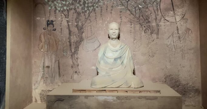 Replica of Cave 17, Mogao Grottoes, Dunhuang