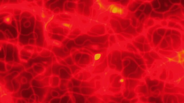 Dynamic red energy web loop with glowing nodes and intricate branching patterns for tech and science concepts.
