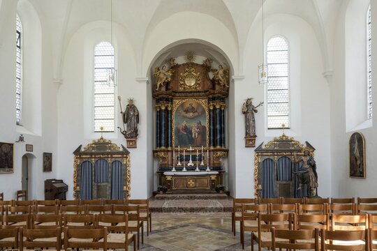 St. Joseph chapel, interior, Loretto, Oberstdorf, Oberallg&auml;u, Allg&auml;u, Bavaria, Germany