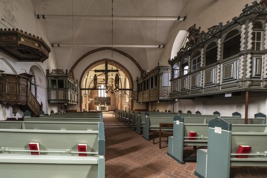 L&uuml;tjenburg Old Town, St. Michael's Church, Schleswig-Holstein, Germany