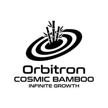 Zen-inspired growth logo showing bamboo emerging from concentric ellipses for natural expansion.