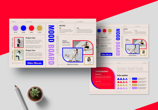 Creative Mood Board Template Layout