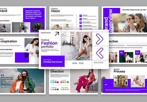 Creative Fashion Portfolio Presentation Template
