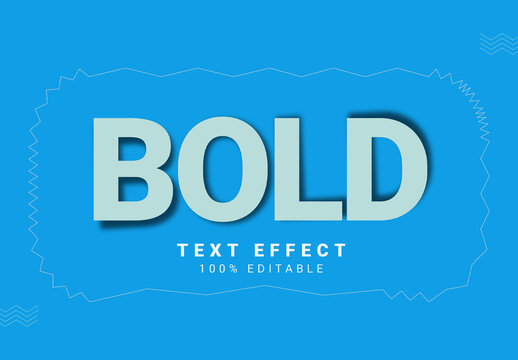 Editable Bold Text Effect