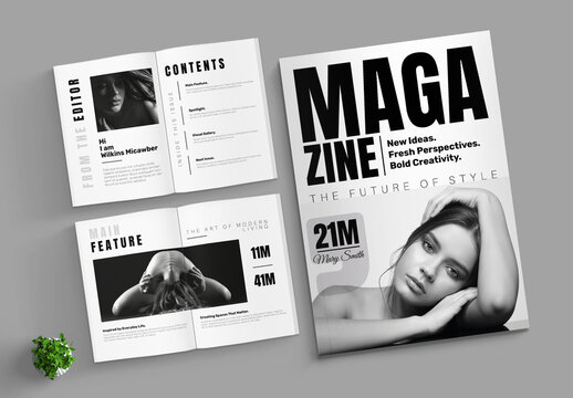 Minimal Magazine Layout