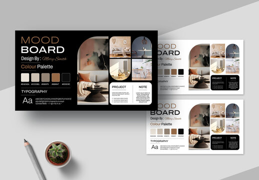 Mood Board Template Layout